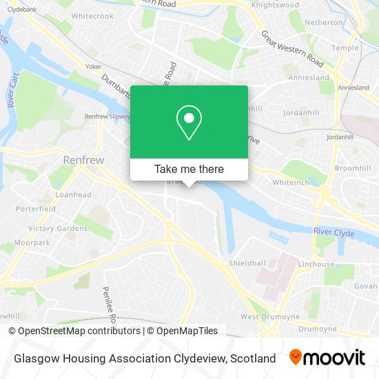 Glasgow Housing Association Clydeview map