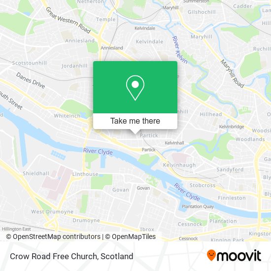 Crow Road Free Church map