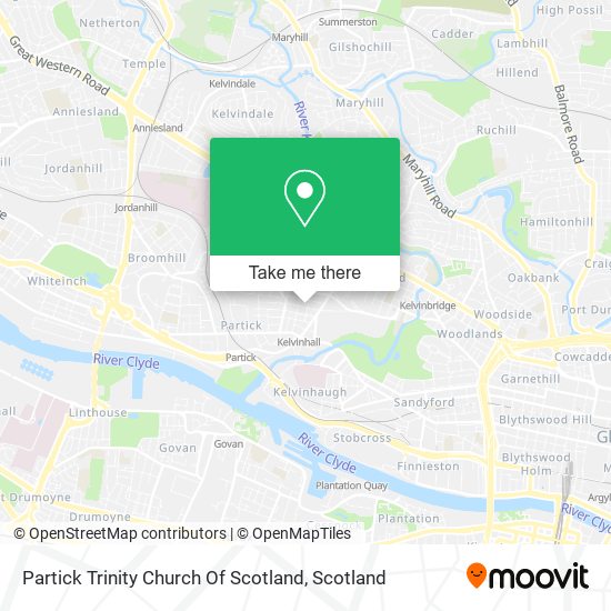 Partick Trinity Church Of Scotland map