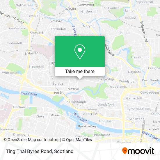 Ting Thai Byres Road map