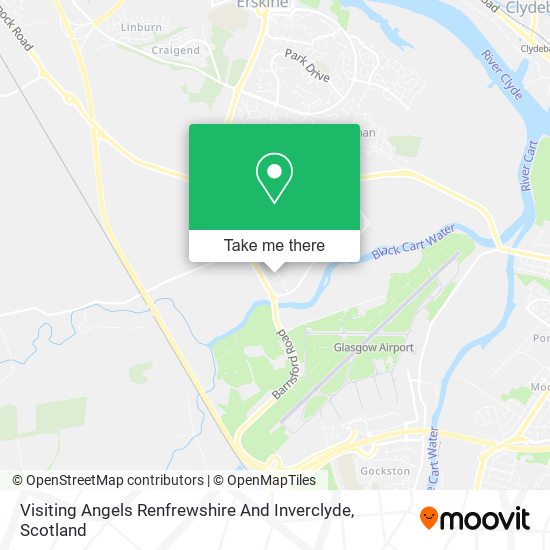 Visiting Angels Renfrewshire And Inverclyde map