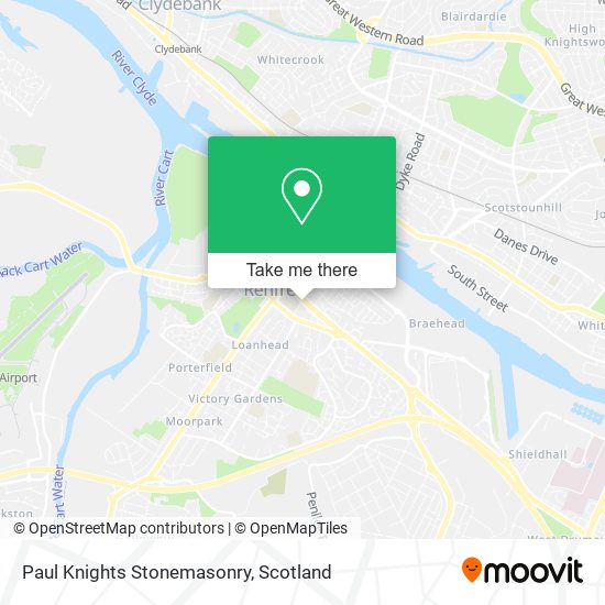 Paul Knights Stonemasonry map