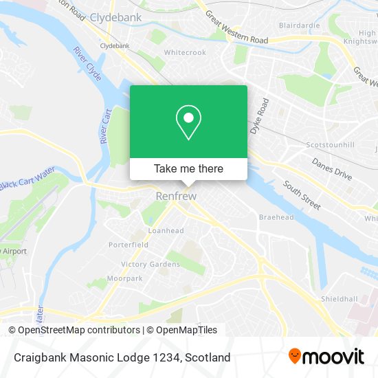 Craigbank Masonic Lodge 1234 map