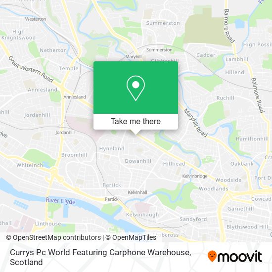 Currys Pc World Featuring Carphone Warehouse map