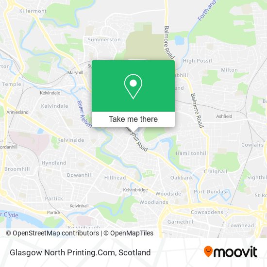 Glasgow North Printing.Com map