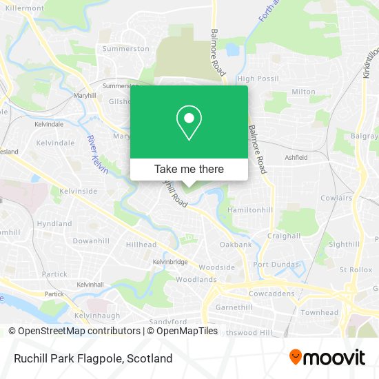 Ruchill Park Flagpole map
