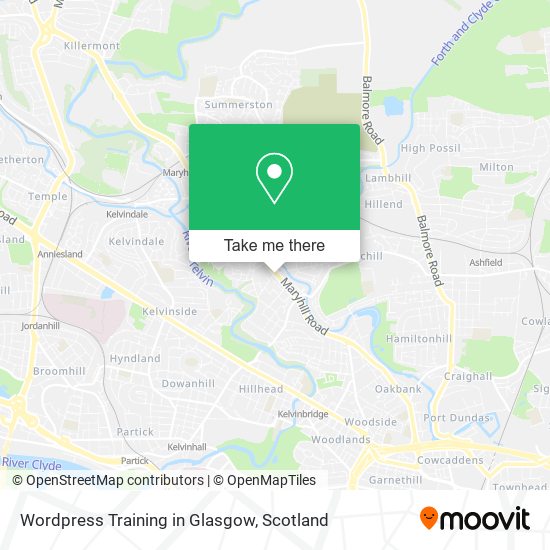 Wordpress Training in Glasgow map