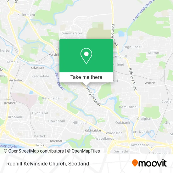 Ruchill Kelvinside Church map