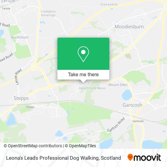 Leona's Leads Professional Dog Walking map