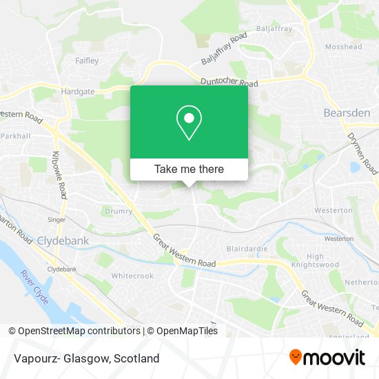 Vapourz- Glasgow map