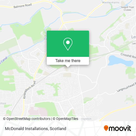 McDonald Installations map