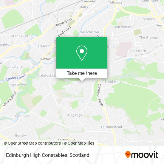 Edinburgh High Constables map