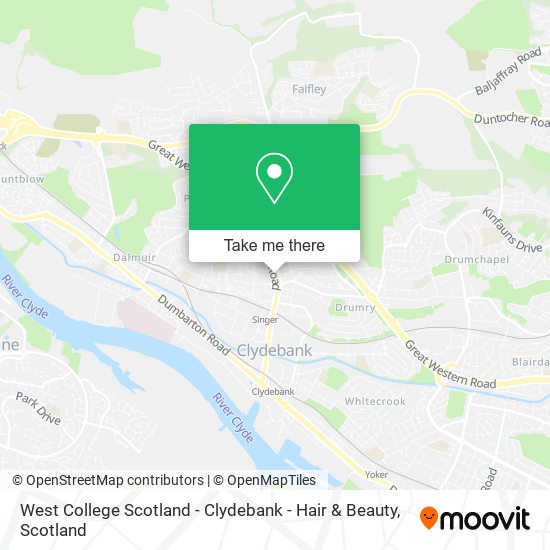 West College Scotland - Clydebank - Hair & Beauty map