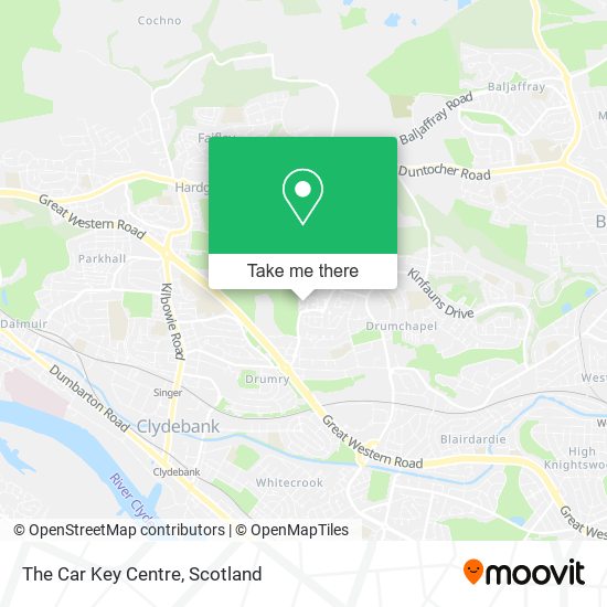 The Car Key Centre map