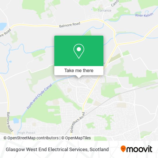 Glasgow West End Electrical Services map