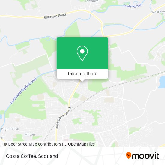 Costa Coffee map