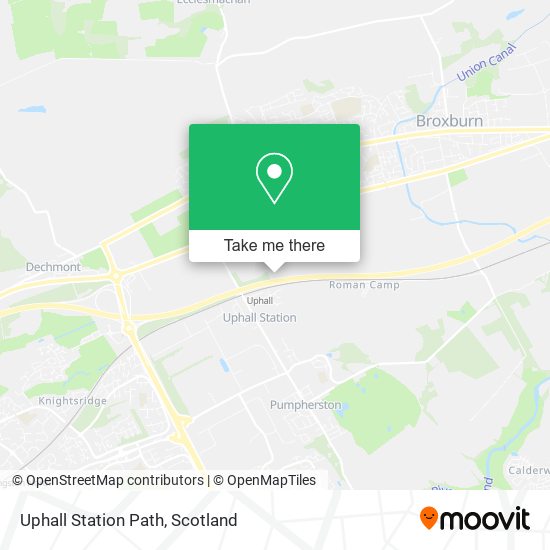 Uphall Station Path map