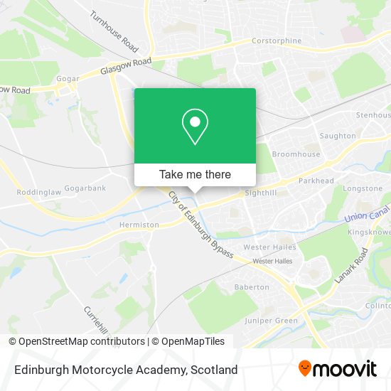 Edinburgh Motorcycle Academy map