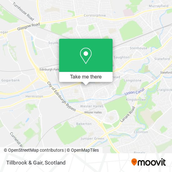 Tillbrook & Gair map