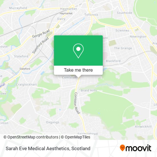 Sarah Eve Medical Aesthetics map