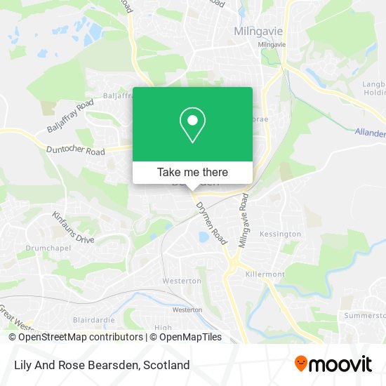 Lily And Rose Bearsden map