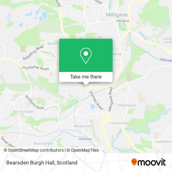 Bearsden Burgh Hall map