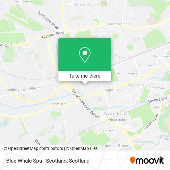 Blue Whale Spa - Scotland map