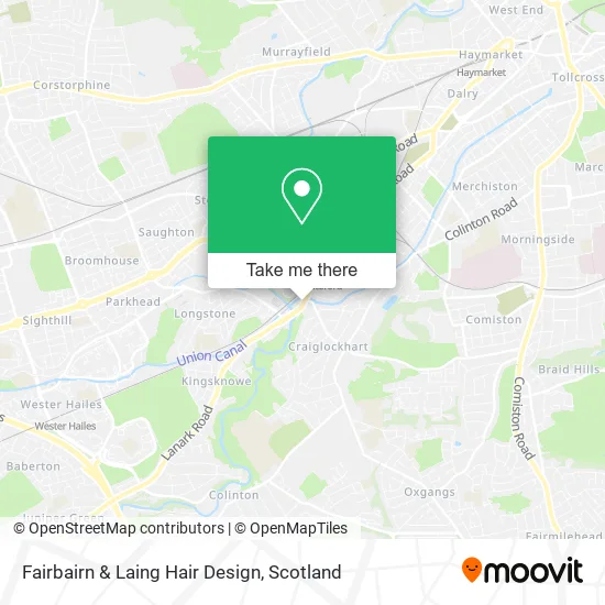 Fairbairn & Laing Hair Design map