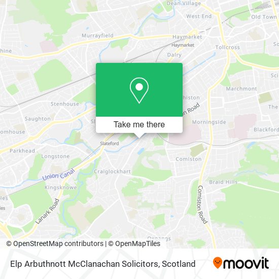 Elp Arbuthnott McClanachan Solicitors map