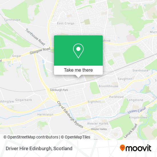 Driver Hire Edinburgh map