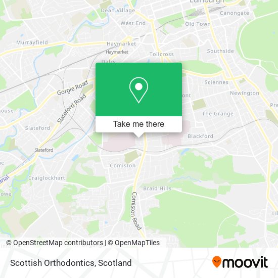 Scottish Orthodontics map
