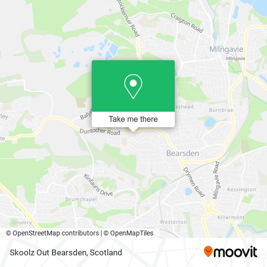 Skoolz Out Bearsden map