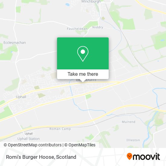 Romi's Burger Hoose map