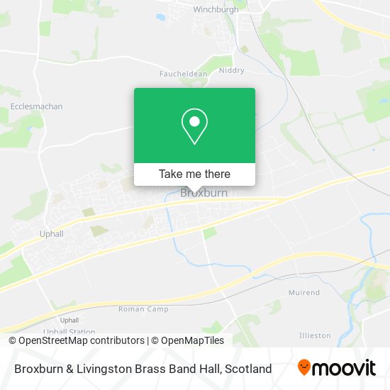 Broxburn & Livingston Brass Band Hall map