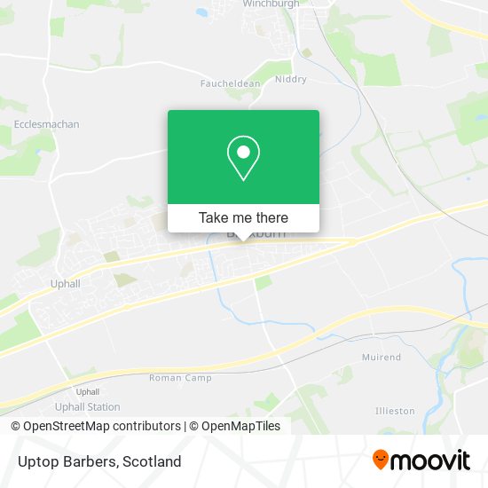 Uptop Barbers map