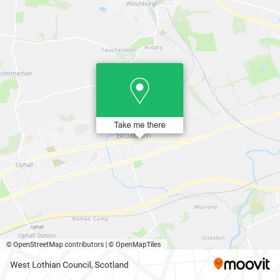 West Lothian Council map