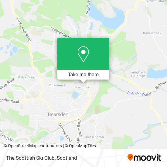 The Scottish Ski Club map