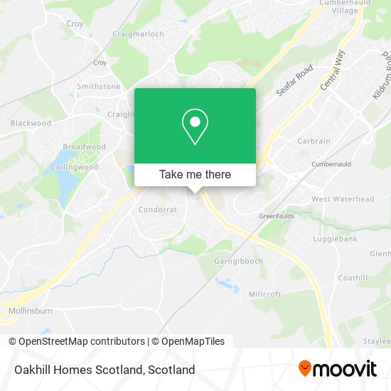 Oakhill Homes Scotland map