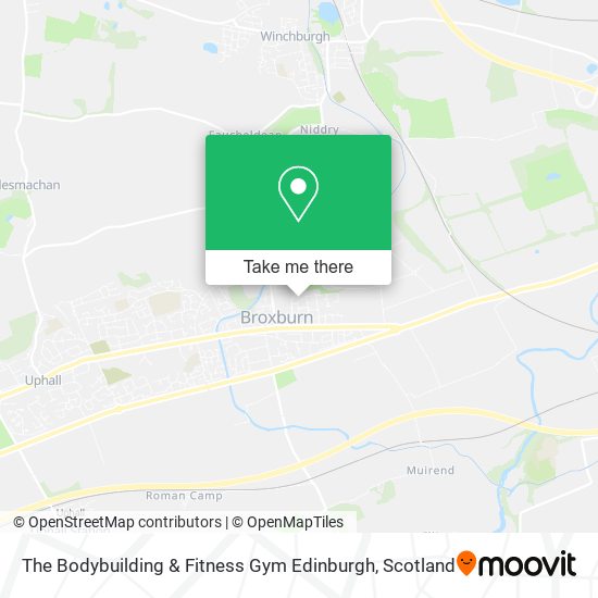 The Bodybuilding & Fitness Gym Edinburgh map