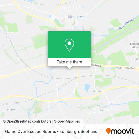 Game Over Escape Rooms - Edinburgh map