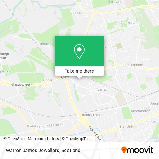 Warren James Jewellers map