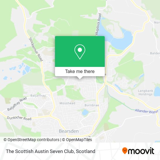 The Scottish Austin Seven Club map