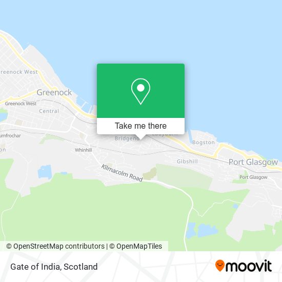 Gate of India map