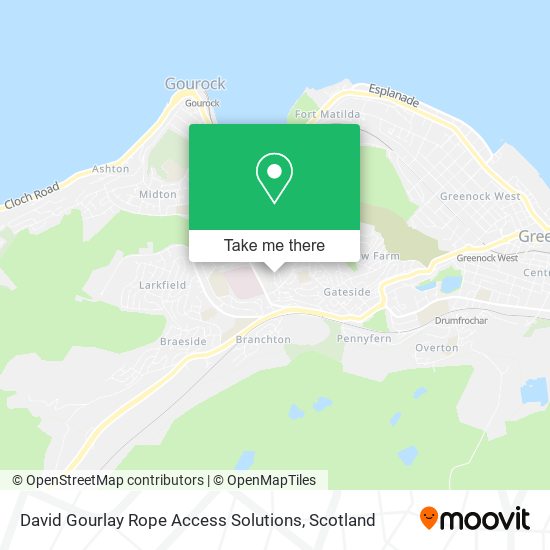 David Gourlay Rope Access Solutions map