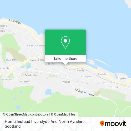 Home Instead Inverclyde And North Ayrshire map