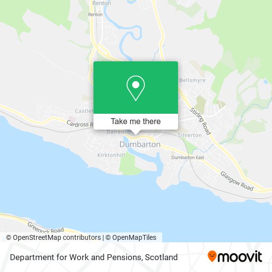 Department for Work and Pensions map