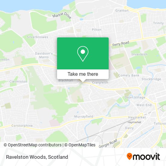 Ravelston Woods map