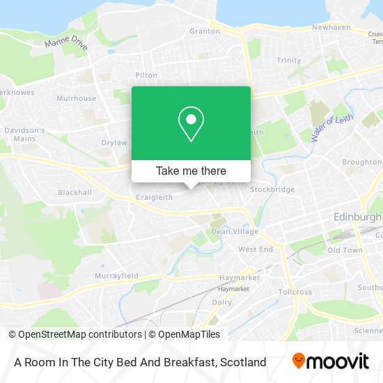 A Room In The City Bed And Breakfast map
