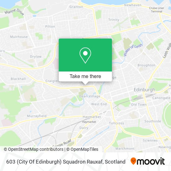 603 (City Of Edinburgh) Squadron Rauxaf map