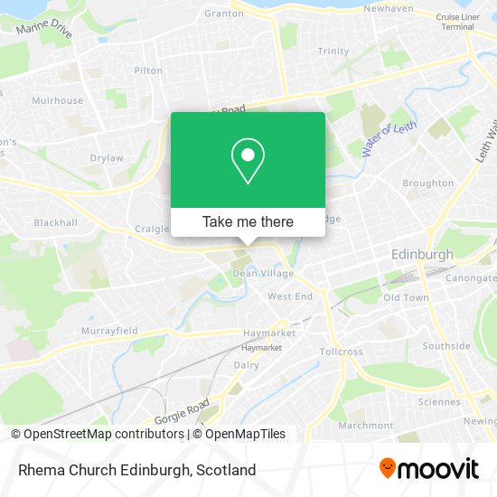 Rhema Church Edinburgh map